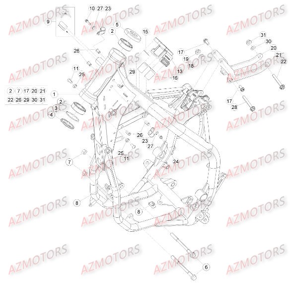 CHASSIS pour RR-250-2T-16