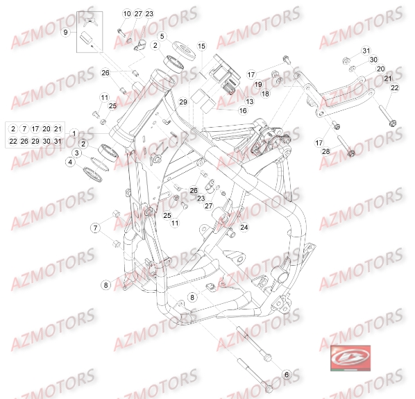 CHASSIS pour RR-300-2T-16