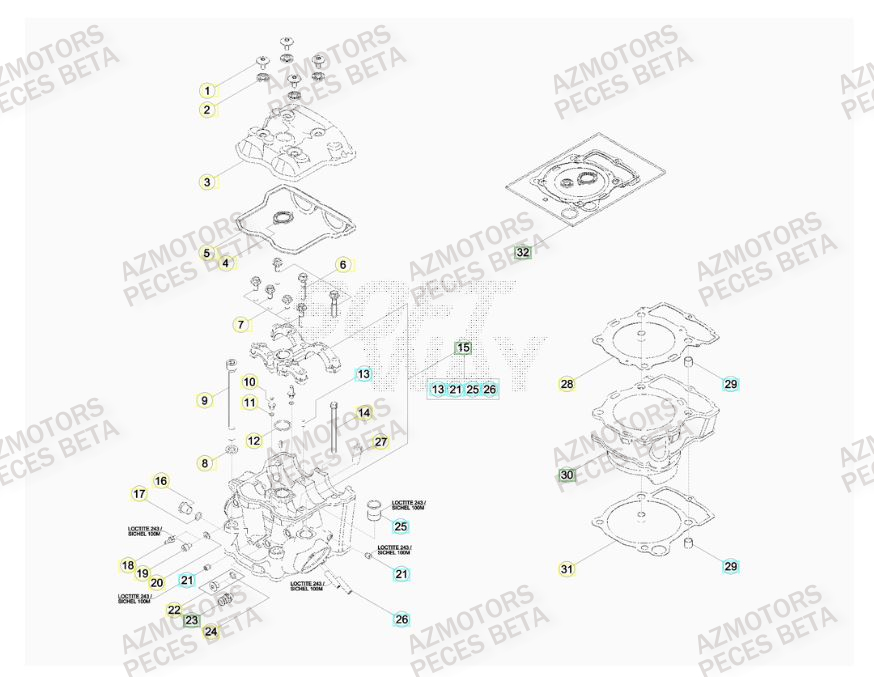 CYLINDRE BETA RR 4T 480 15