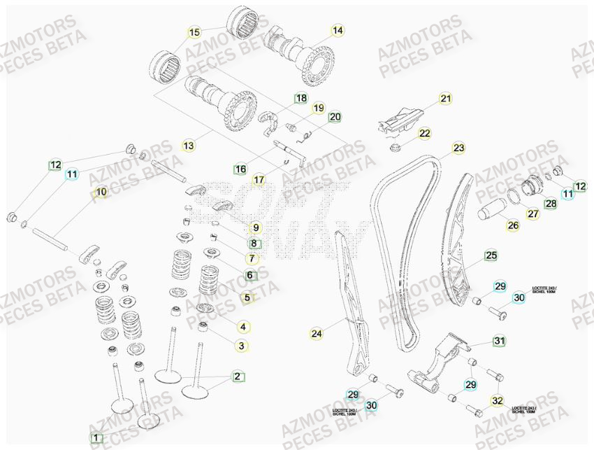 BOUCHON ARBRE COUVERCLE D EMBRAYAGE BETA pour DISTRIBUTION de RR-FACTORY-450-11