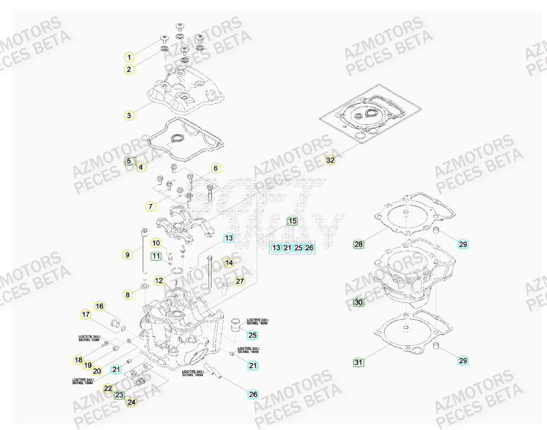 CYLINDRE BETA RRRAC 4T 400 14