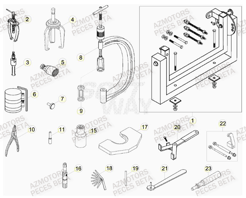 Outils BETA Pièces BETA RR RACING 4T 400 - [2014]