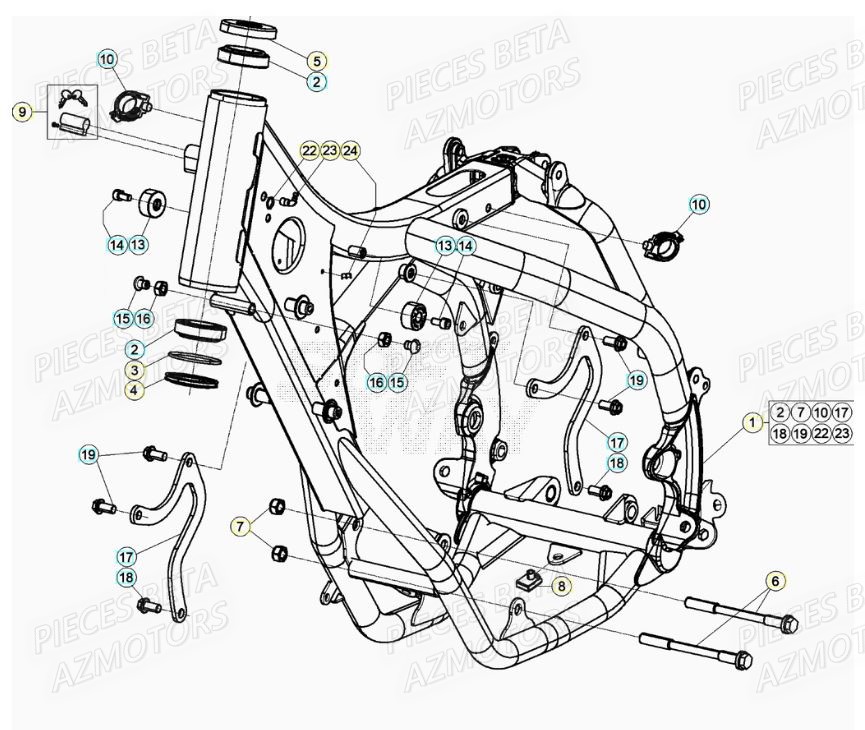 CHASSIS BETA RR 125 2T 21