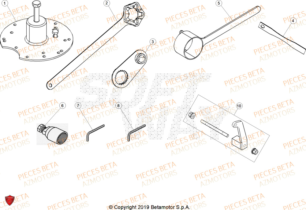 Outillage BETA Pièces Beta RR 125 2T X-PRO - 2025