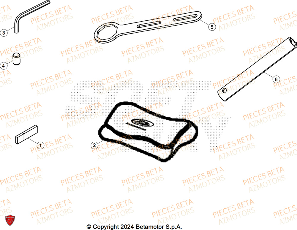 Outils BETA Pièces Beta RR 125 2T X-PRO - 2025