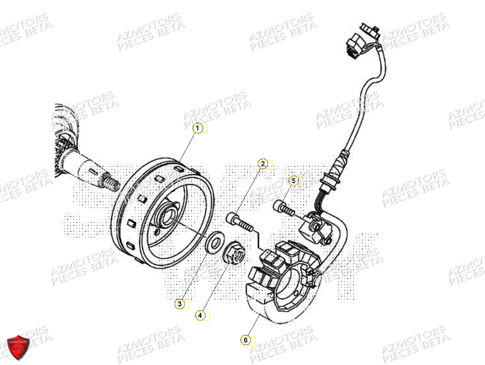 Allumage BETA Pièces Beta ENDURO RR 125 4T R 2024