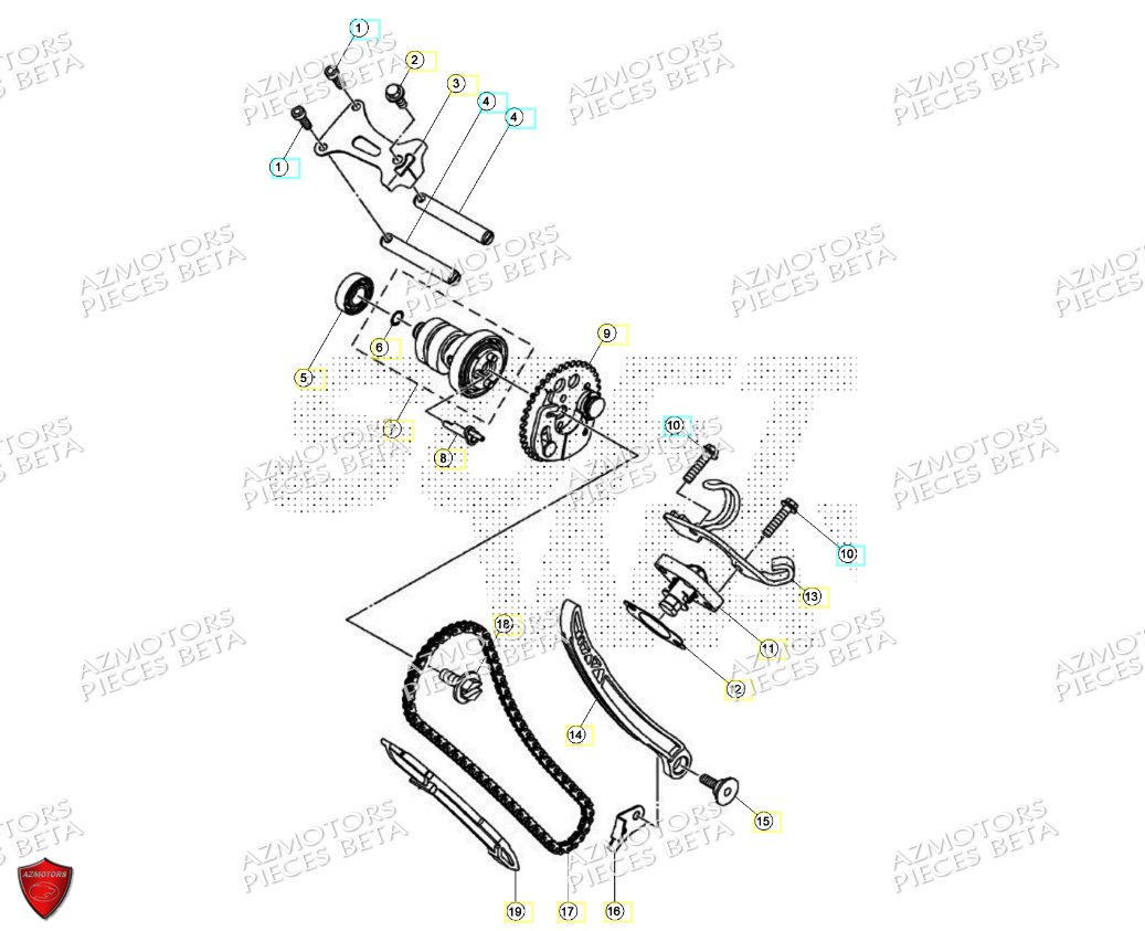 Distribution BETA Pièces Beta ENDURO RR 125 4T R 2024