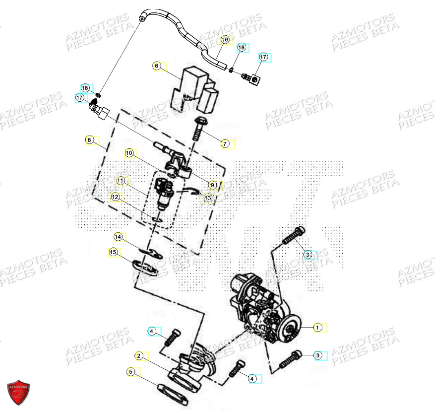 Injection BETA Pièces Beta ENDURO RR 125 4T R 2024