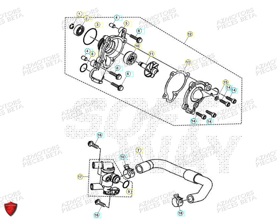 POMPE A EAU BETA RR 125 4T R 2024