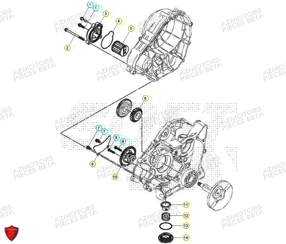 POMPE A HUILE BETA RR 125 4T R 2024