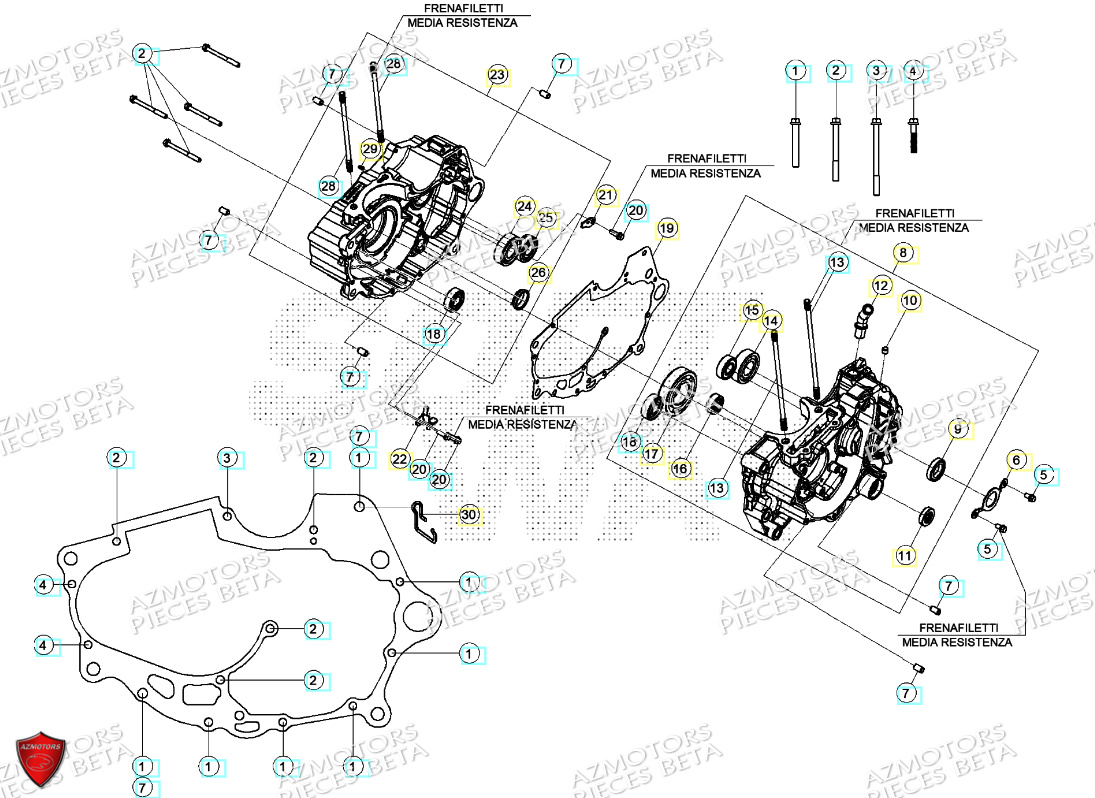 Carter Allumage BETA Pièces Beta ENDURO RR 125 4T T 2023