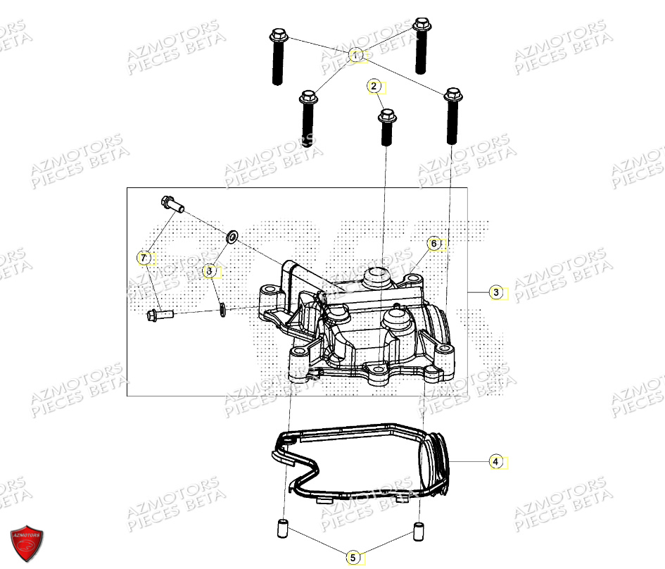 Couvercle Culasse BETA Pièces Beta ENDURO RR 125 4T T 2023