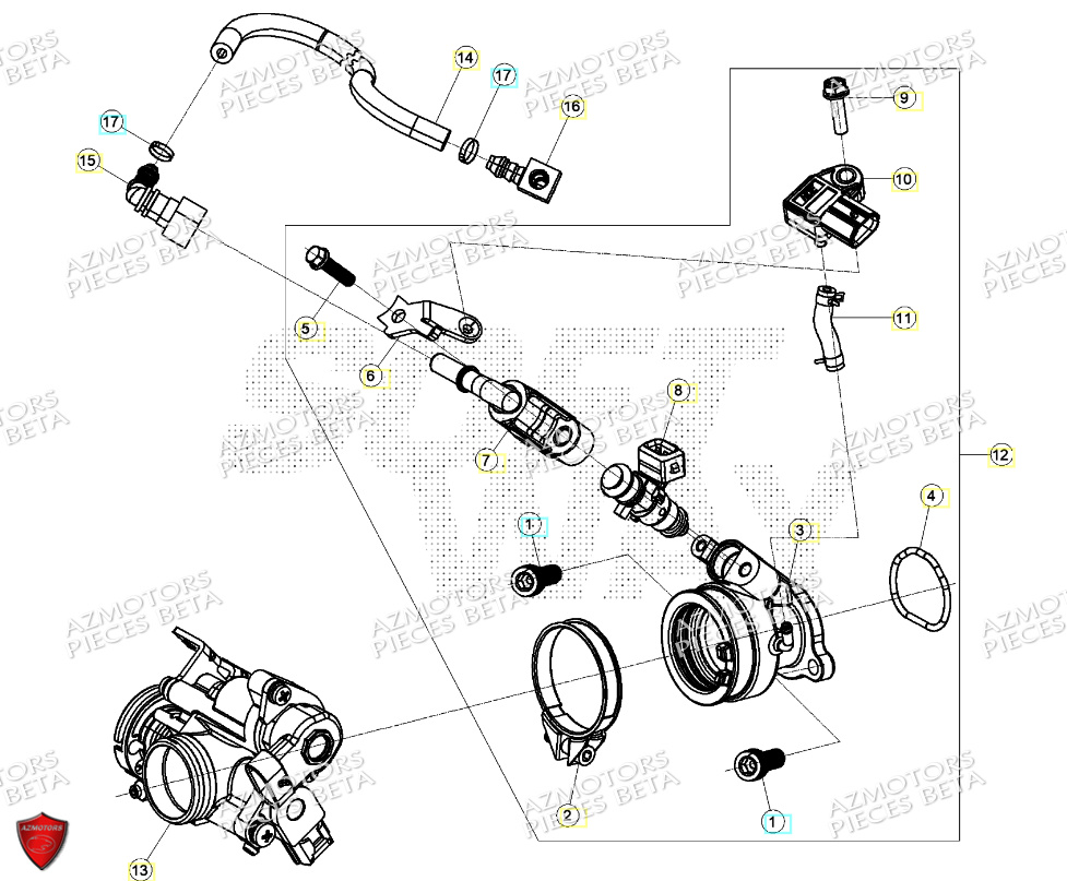 Injection BETA Pièces Beta ENDURO RR 125 4T T 2023