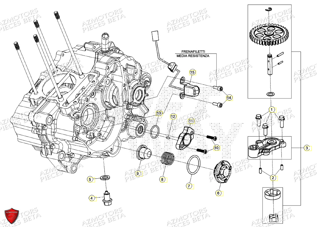 Pompe A Huile BETA Pièces Beta ENDURO RR 125 4T T 2023