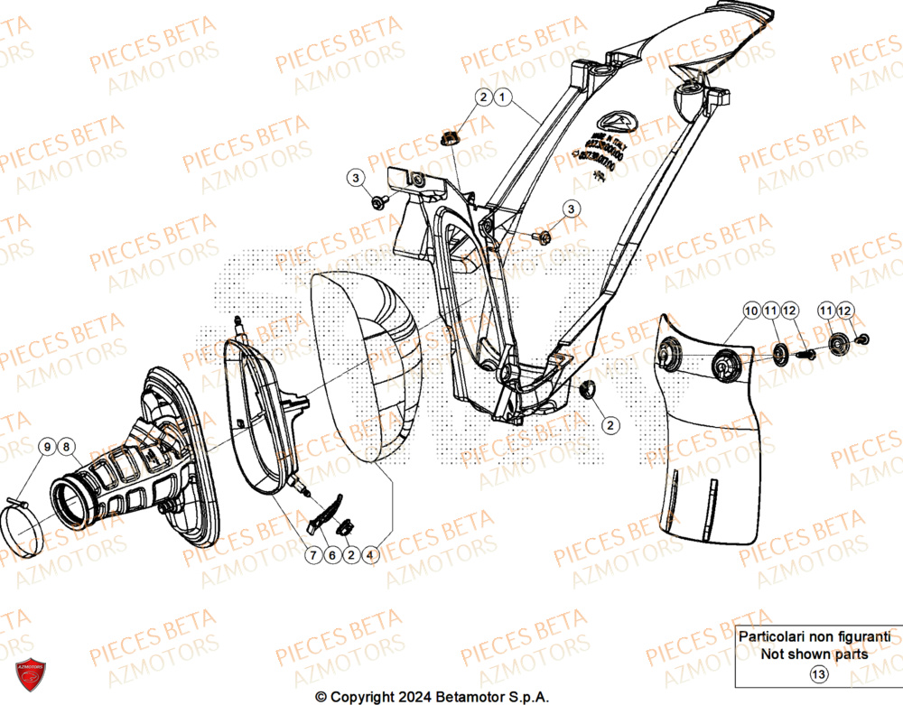 Filtre A Air BETA Pièces Beta RR 125 2T RACE - 2025