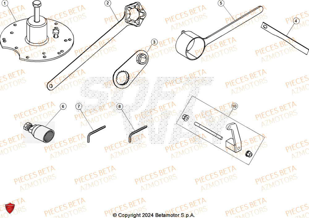 Outillage BETA Pièces Beta RR 125 2T RACE - 2025