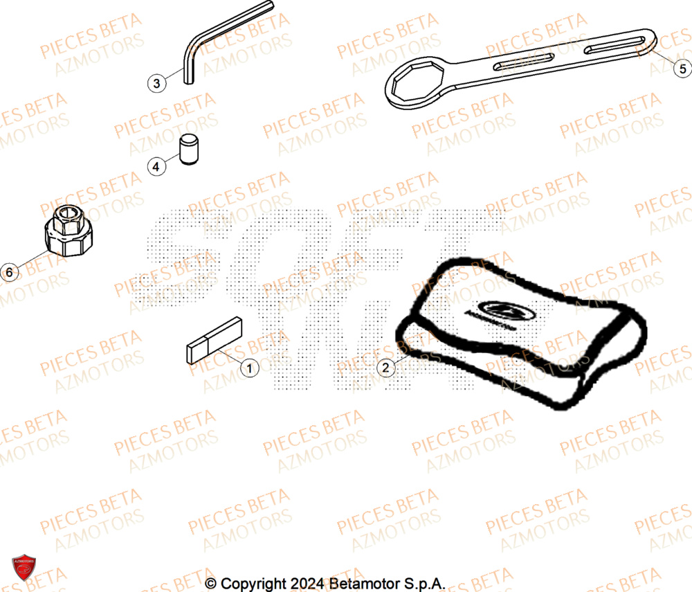 Outils BETA Pièces Beta RR 125 2T RACE - 2025