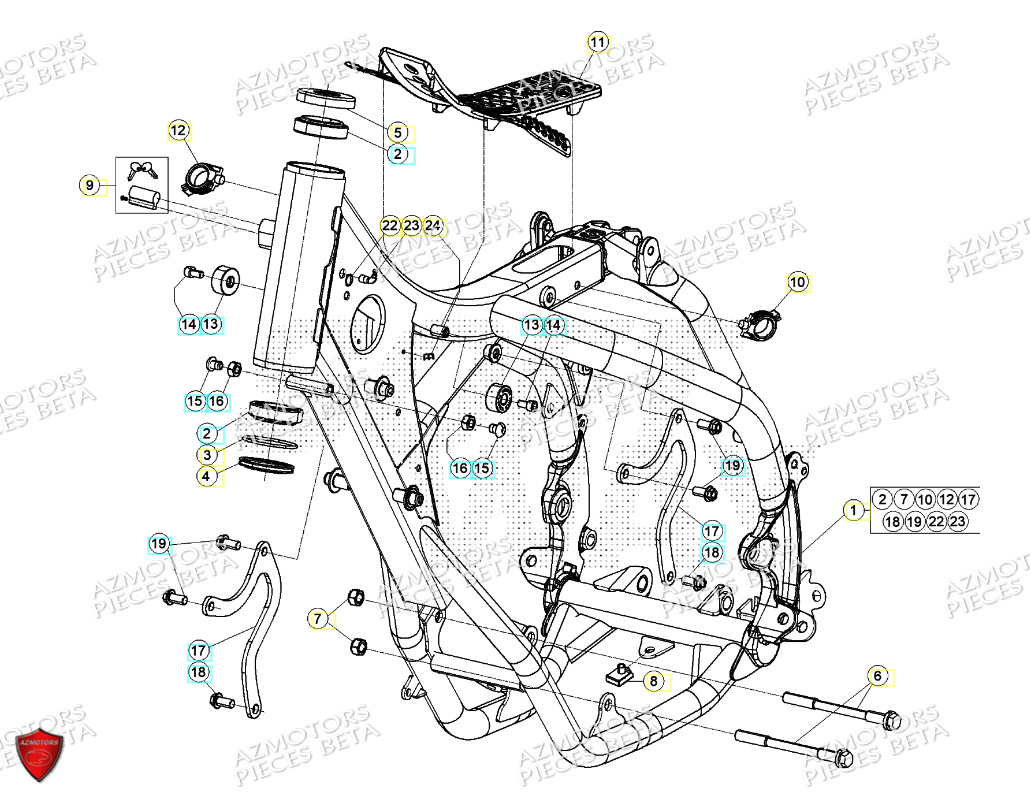 CHASSIS BETA RR 125 RACING 2T 24