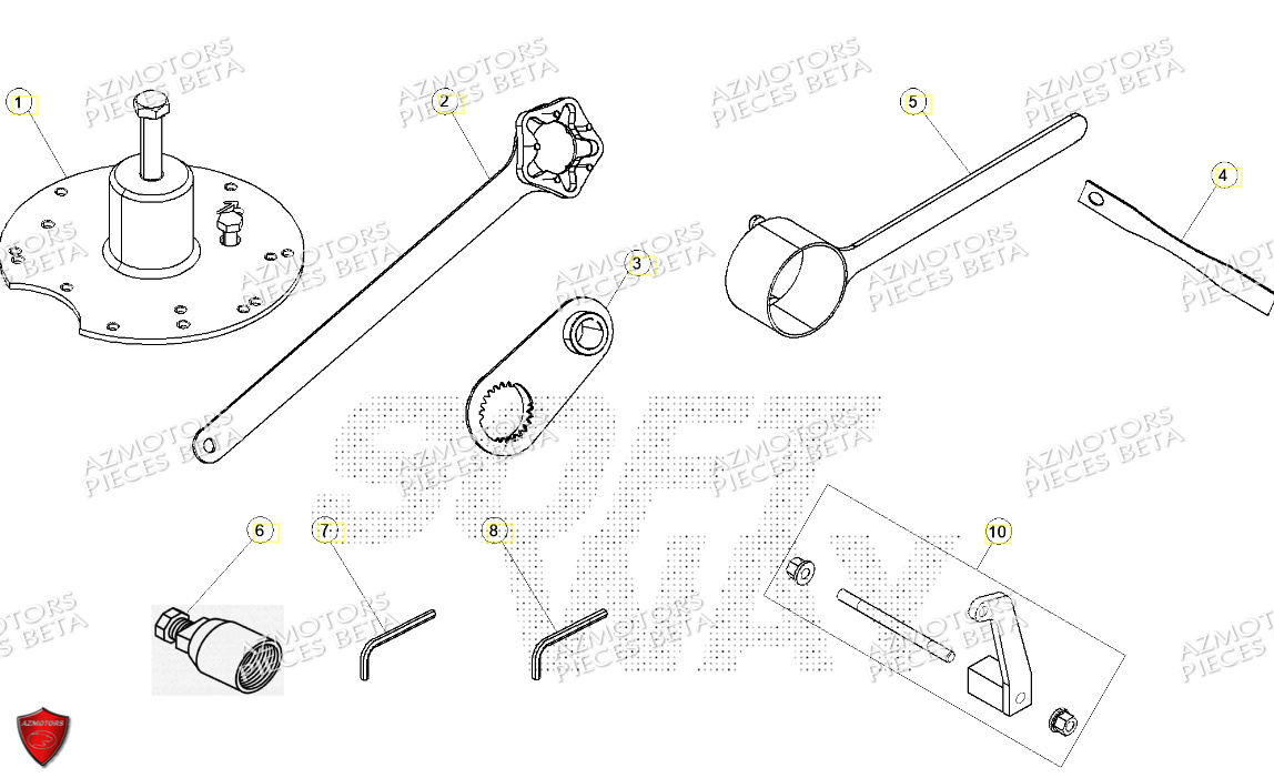 Outillage Special BETA Pièces Beta RR 125 2T RACING - 2024