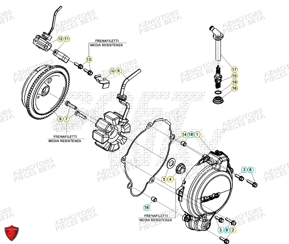 Allumage BETA Pieces Beta RR 200 2T - 2024