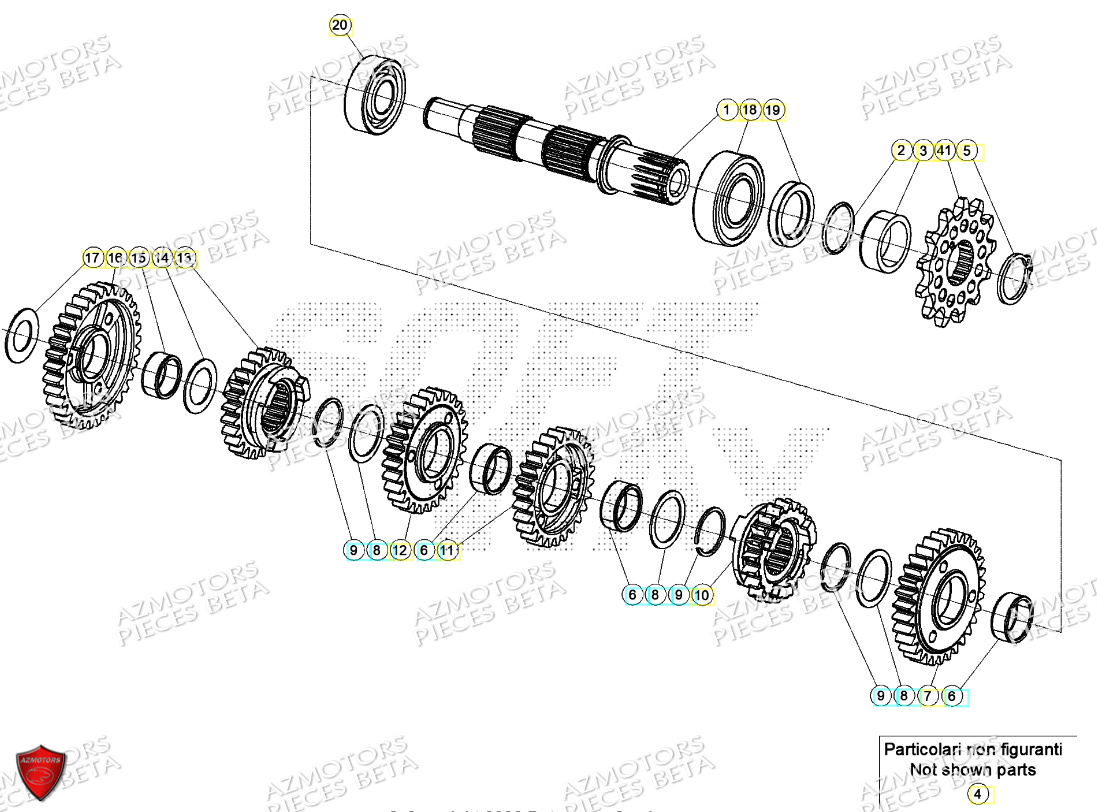 BOITE  A VITESSES PSB BETA RR 200 2T 2024