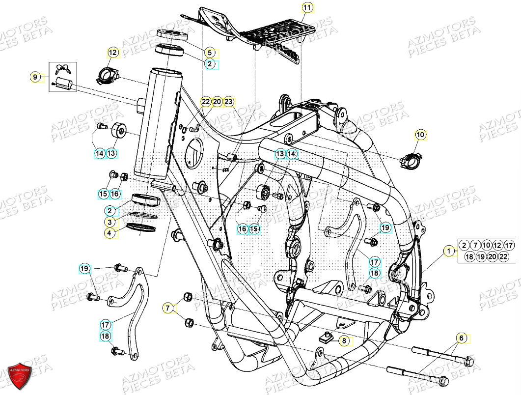 Chassis BETA Pieces Beta RR 200 2T - 2024