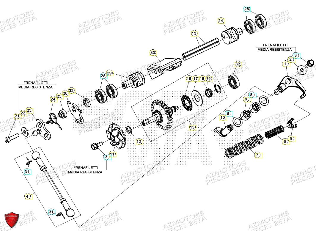 Pompe A Eau BETA Pieces Beta RR 200 2T - 2024