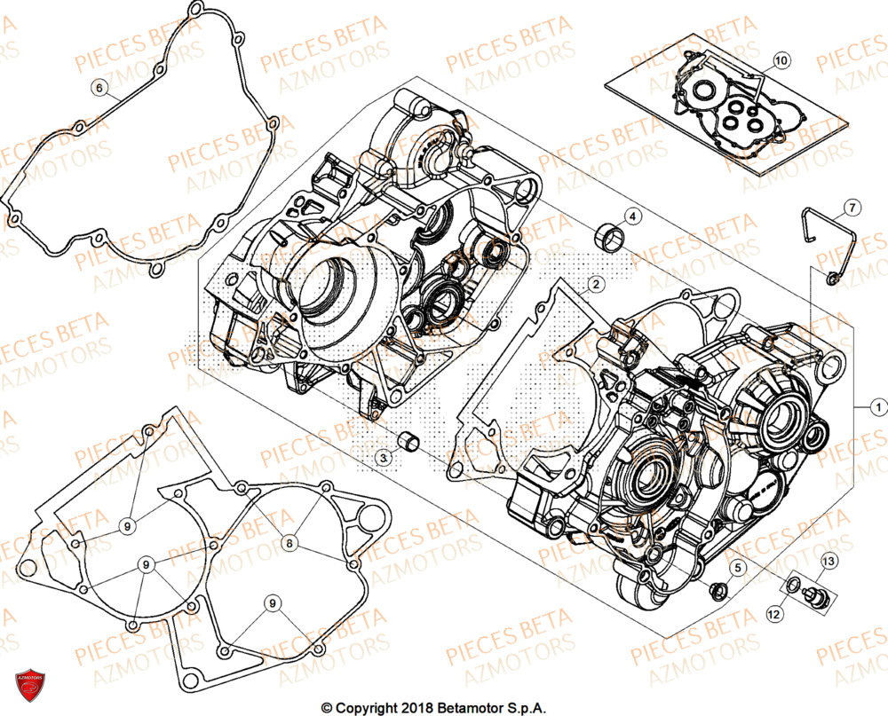 Carter BETA Pièces RR 200 RACE 2T - 2025