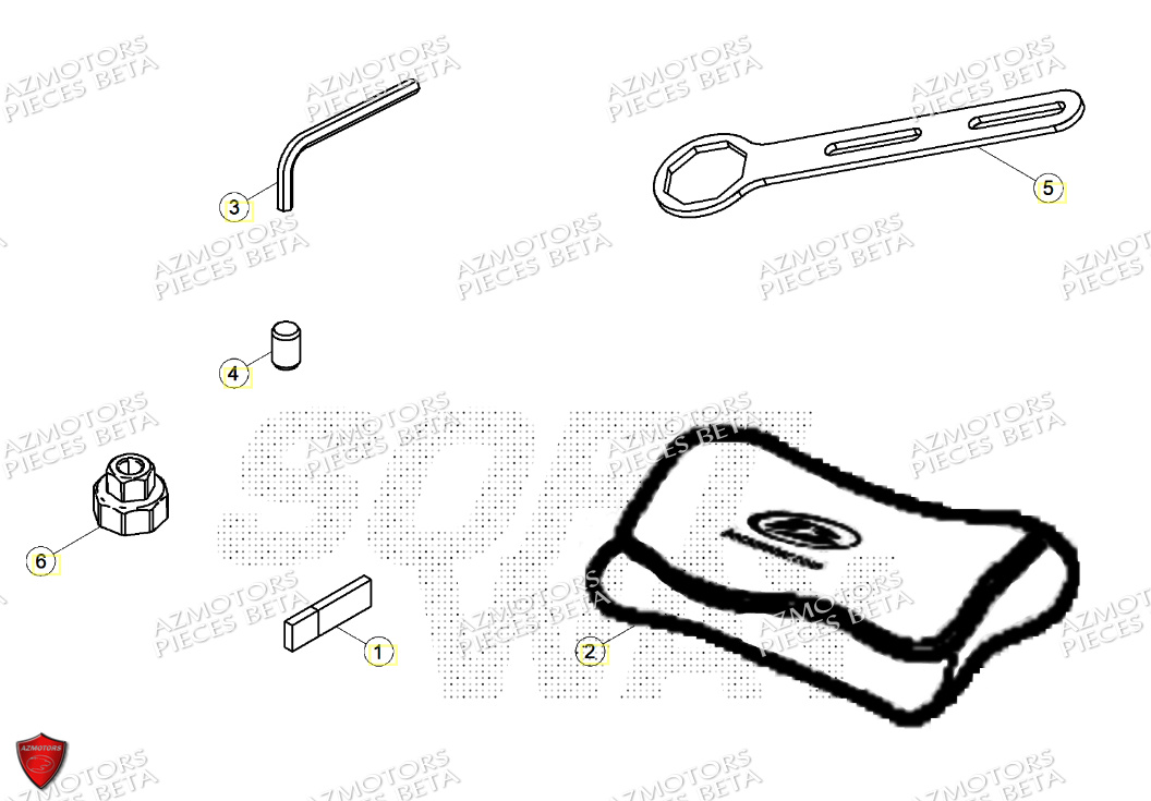 TROUSSE A OUTILS BETA RR 200 RACING 2T 24