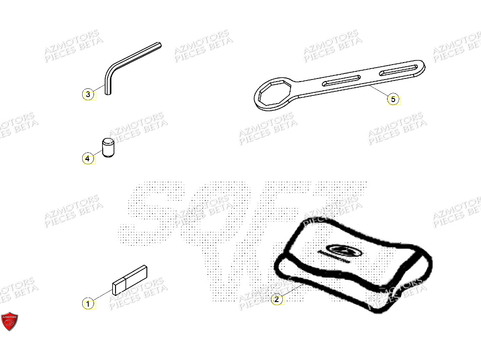 Boite A Outils BETA Pieces BETA RR 2T 250 - (2024)