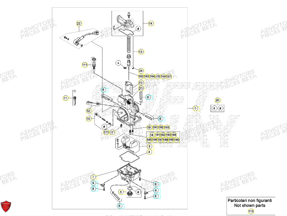 Carburateur BETA Pieces BETA RR 2T 250 - (2024)