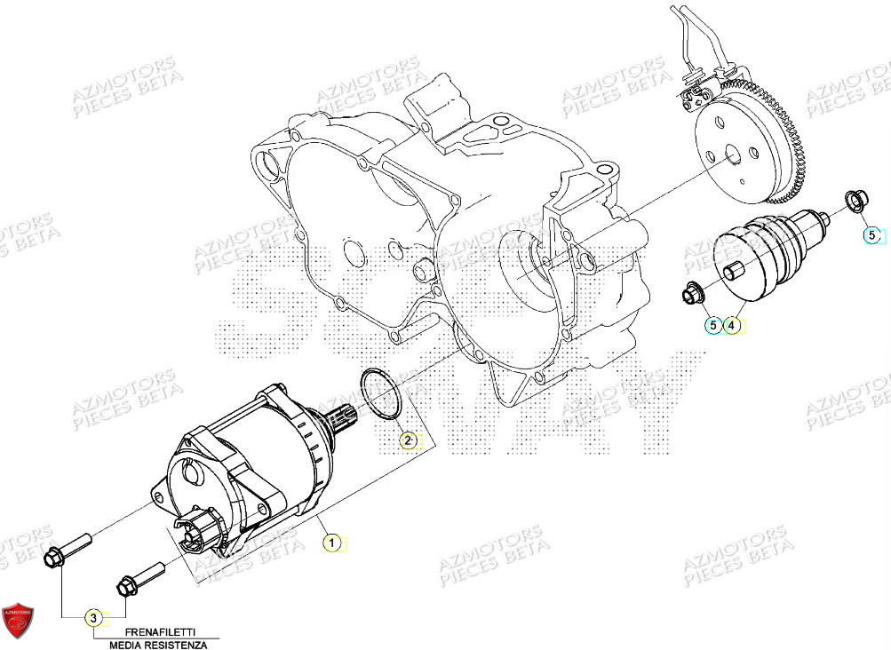 Demarreur BETA Pieces BETA RR 2T 250 - (2024)