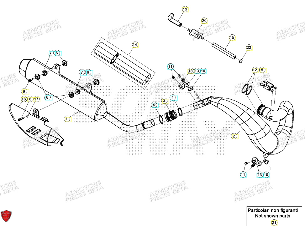 Echappement BETA Pieces BETA RR 2T 250 - (2024)