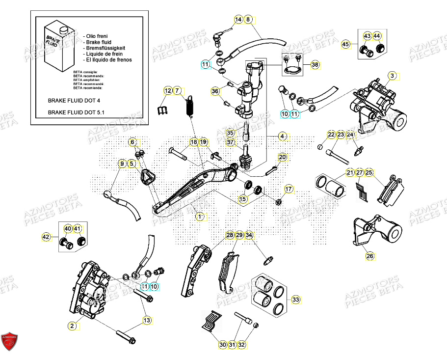 Freins BETA Pieces BETA RR 2T 250 - (2024)