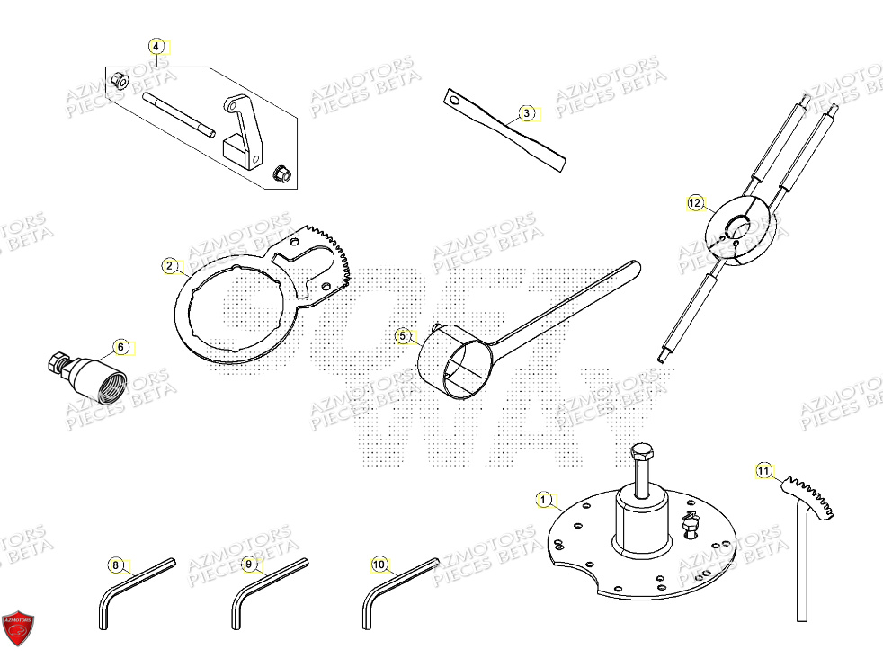 Outillage Special BETA Pieces BETA RR 2T 250 - (2024)