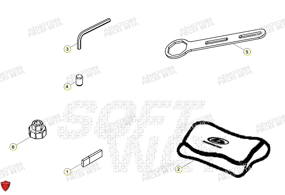 Outils Special BETA Pieces BETA RR RACING 2T 250 - (2024)