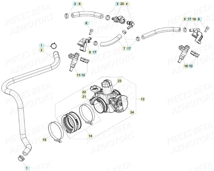 CARBURATION INJECTION BETA RR 430 4T 2020