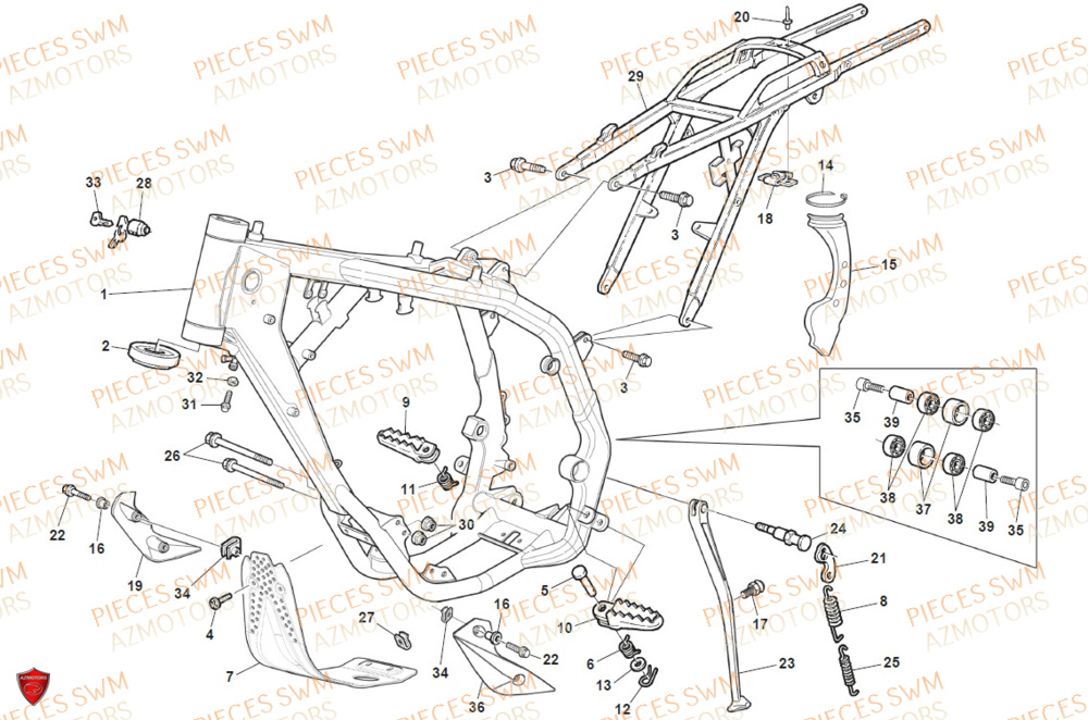 CHASSIS pour RS-300R-2020