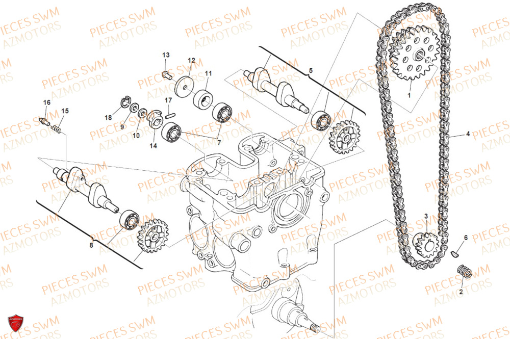 Distribution SWM Pieces SWM Origine RS 300R ENDURO (2020)