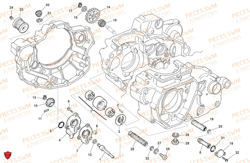 Pompe A Huile SWM Pieces SWM Origine RS 300R ENDURO (2020)