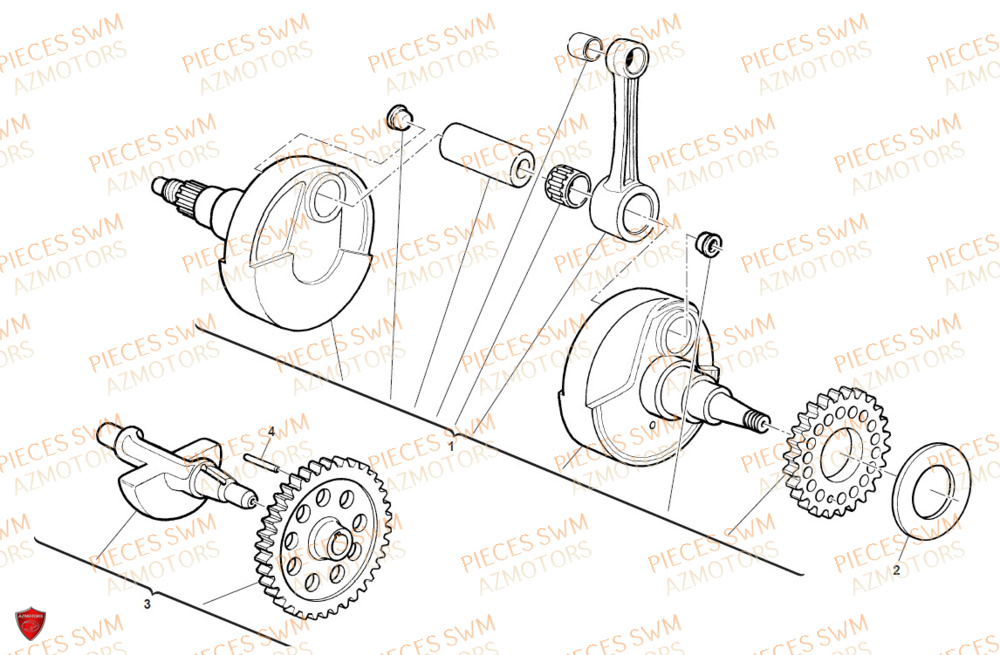 Vilebrequin SWM Pieces SWM Origine RS 300R ENDURO (2020)