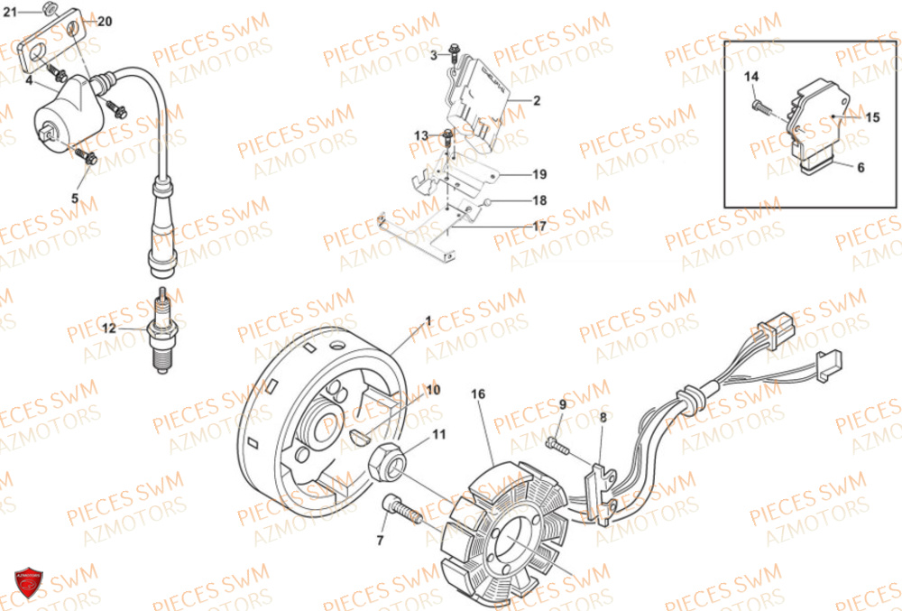 Allumage SWM Pieces SWM Origine RS 300R ENDURO (2024)