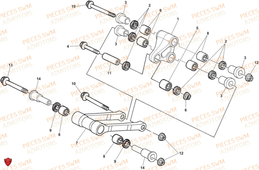 Bielle SWM Pieces SWM Origine RS 300R ENDURO (2024)