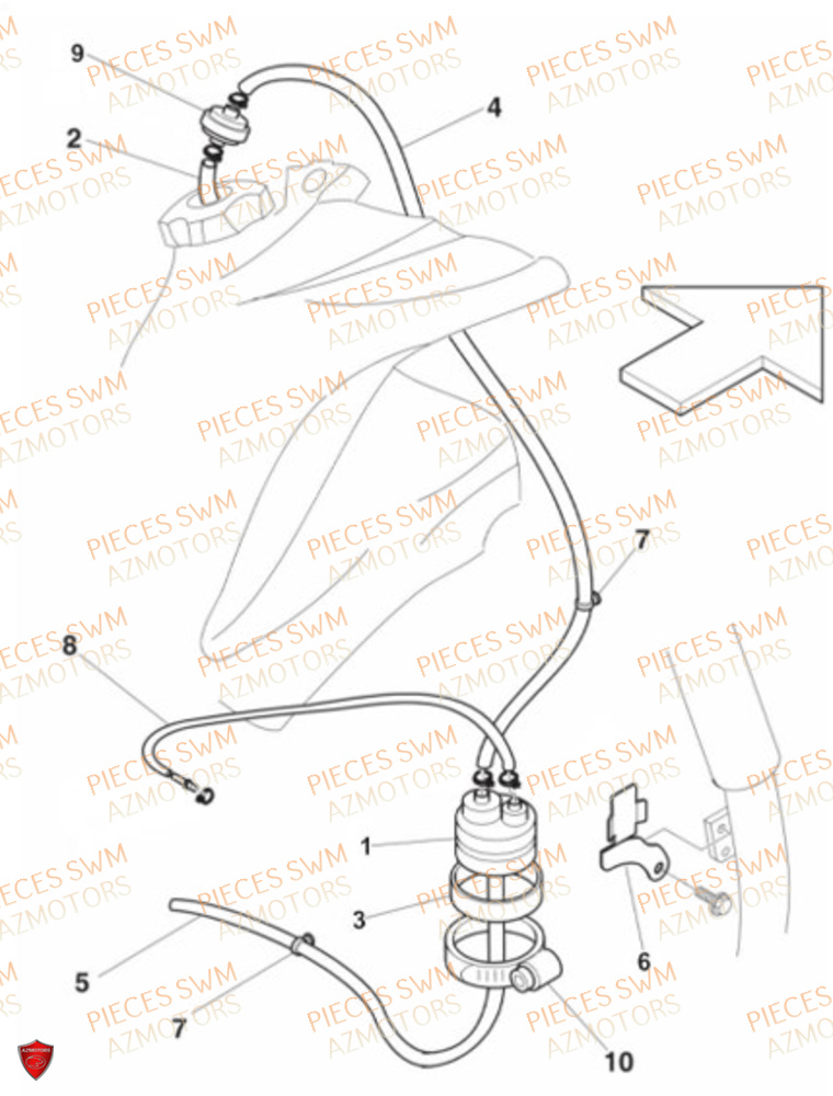 Canister SWM Pieces SWM Origine RS 300R ENDURO (2024)