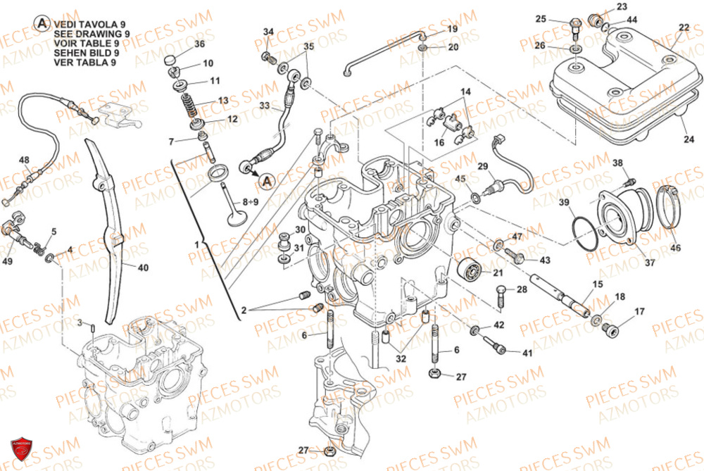 Culasse SWM Pieces SWM Origine RS 300R ENDURO (2024)