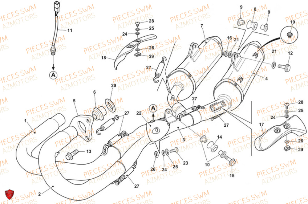 ECHAPPEMENT pour RS-300R-2024