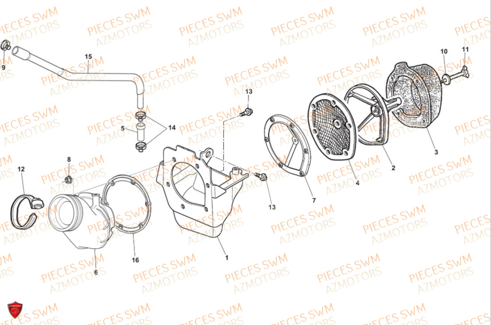 Filtre A Air SWM Pieces SWM Origine RS 300R ENDURO (2024)