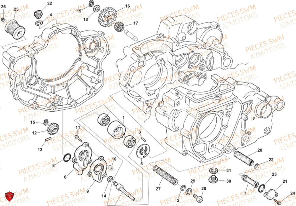 POMPE-A-HUILE pour RS-300R-2024