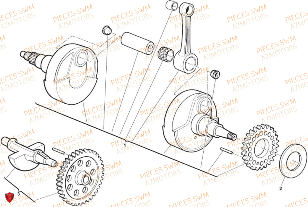 Vilebrequin SWM Pieces SWM Origine RS 300R ENDURO (2024)