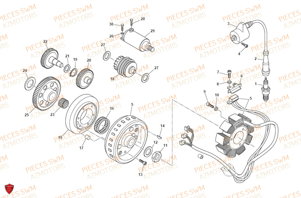 Allumage SWM Pieces SWM ENDURO RS 650R FACELIFT 2016